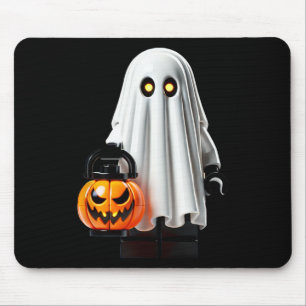 Halloween Master Builder Ghost Kids Building Block Mouse Pad