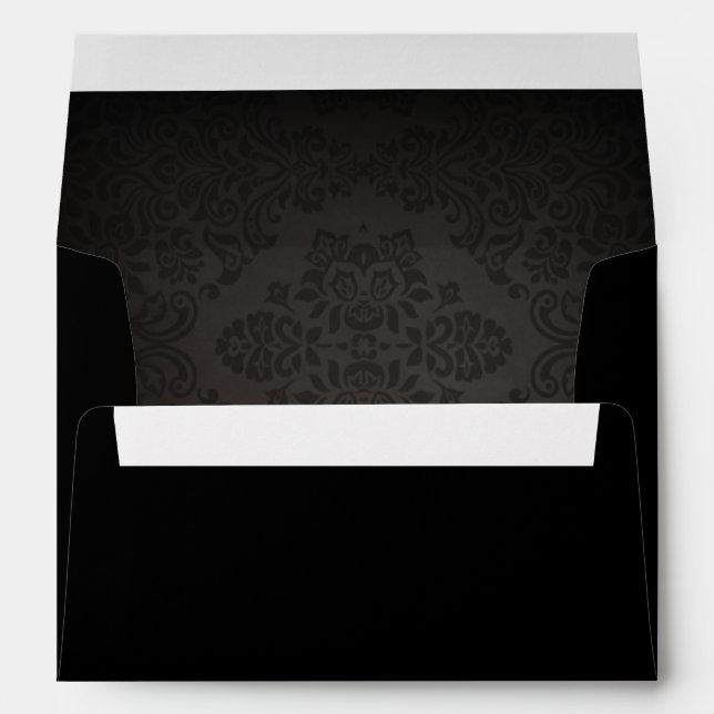 Halloween Matching Black Wedding Envelopes (Back (Bottom))