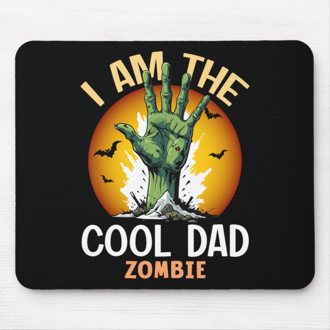 Halloween Matching Cool Dad Zombie Costume  Mouse Pad (Front)