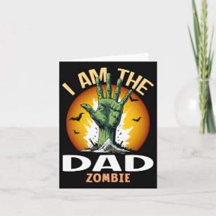 Halloween Matching Dad Zombie Costume Card