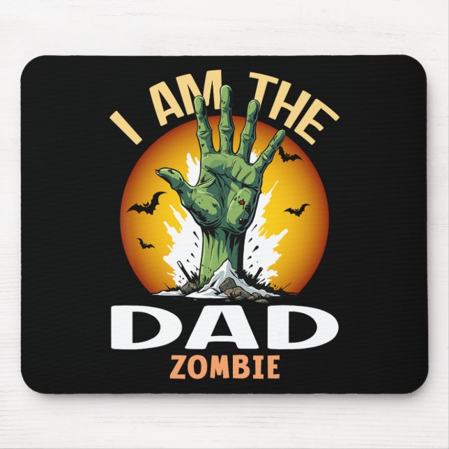 Halloween Matching Dad Zombie Costume  Mouse Pad (Front)