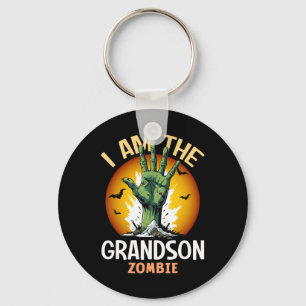 Halloween Matching Grandson Zombie Costume Key Ring
