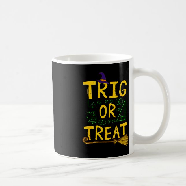 Halloween Math Teacher Trig Or Treat Student Schoo Coffee Mug (Right)