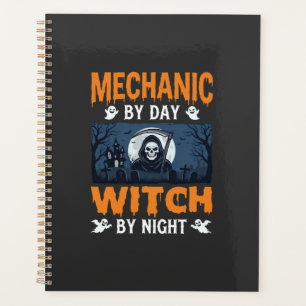 Halloween Mechanic by Day Witch by Night Planner