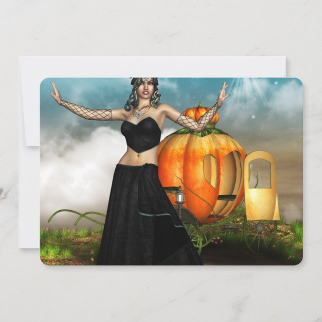 Halloween Medusa Invitation (Front)