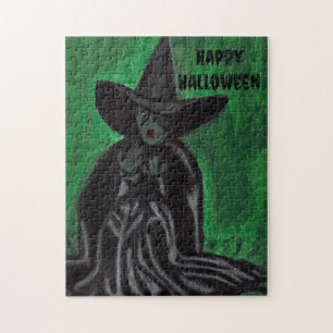 HALLOWEEN MELTING WITCH JIGSAW PUZZLE