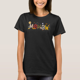 Halloween Memaw Spooky Vibes Spooky Memaw Hallowee T-Shirt