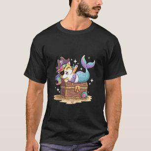 Halloween Mermaid Pirate Cat Cute for Men Women Ki T-Shirt
