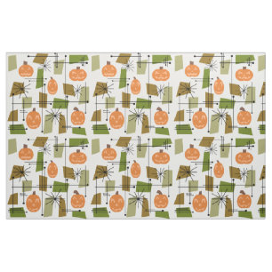 Halloween Mid Century Modern Fabric