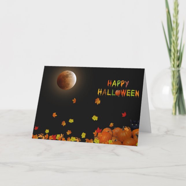 Halloween Midnight Glow Card (Front)
