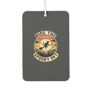 Halloween Midnight Witch Sunset Car Air Freshener