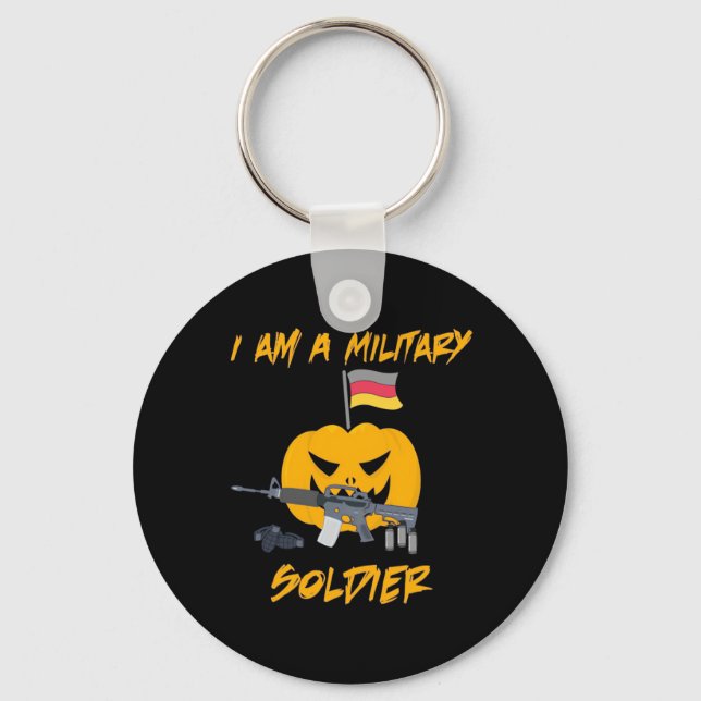Halloween Military Soldier Key Ring (Front)