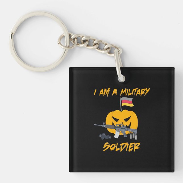 Halloween Military Soldier Key Ring (Front)
