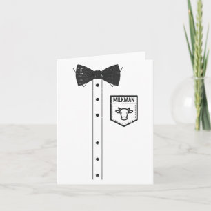 Halloween Milkman Pocket Funny Milk Costume Unifor Card