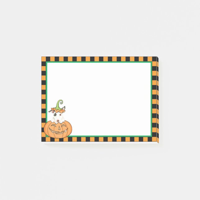 Halloween Mini Bull Terrier Post-it Notes (Front)