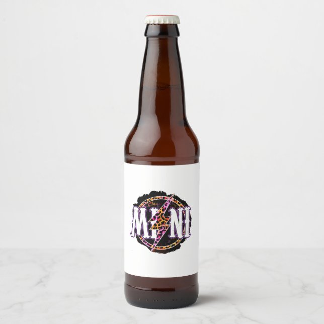 Halloween Mini Halloweens Birthday Beer Bottle Label (Front)