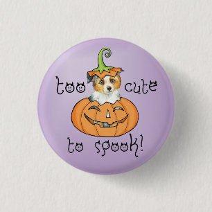 Halloween Miniature American Shepherd 3 Cm Round Badge