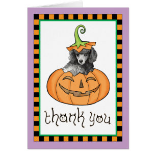 Halloween Miniature Poodle Thank You