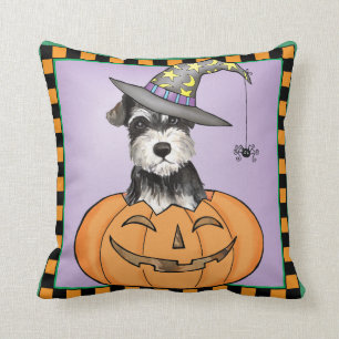 Halloween Miniature Schnauzer Cushion