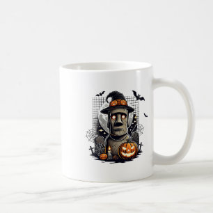 Halloween Moai Statue Ancient Culture  Coffee Mug
