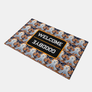 Halloween Modern Pumpkin Autumn Collection Doormat