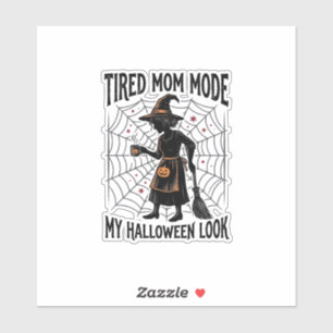 Halloween Mom Shirt Tired Costume Vintage Graphic_