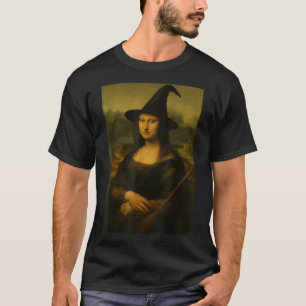 Halloween Mona Lisa Witch T-Shirt