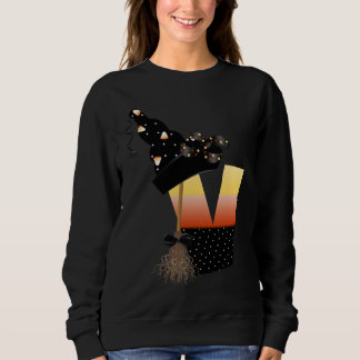 Halloween Monogram Letter V Sweatshirt