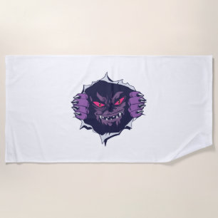 Halloween monster            beach towel