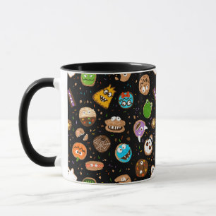 Halloween Monster Cookie fun faces  Mug