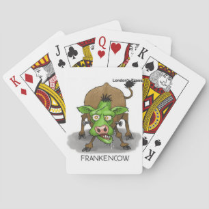 Halloween Monster Funny Cow Gifts Playing Cards