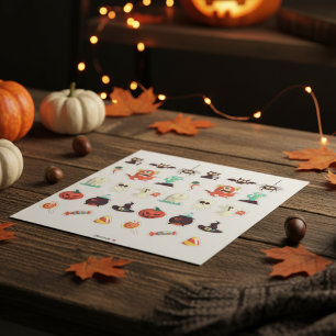 Halloween Monster Icons Vinyl Sticker Pack
