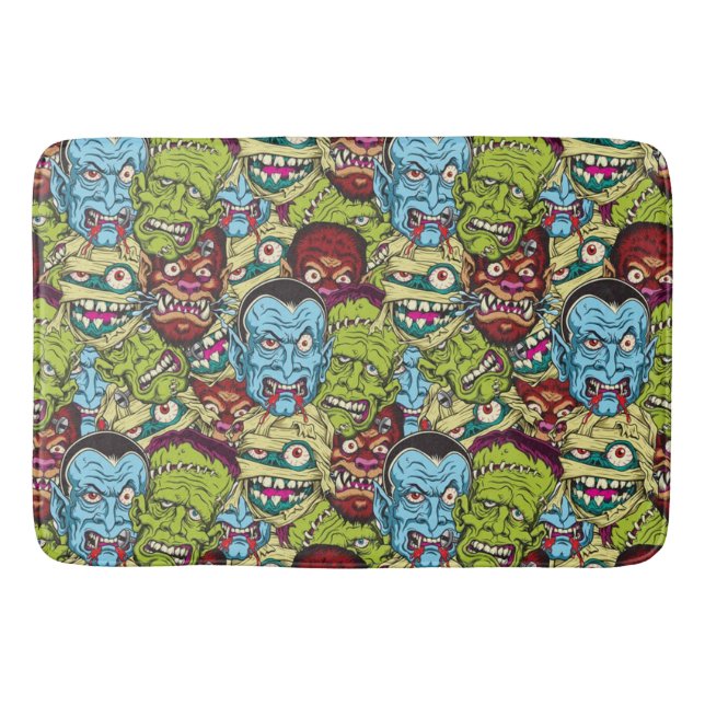 Halloween Monster Mash Bath Mat (Front)