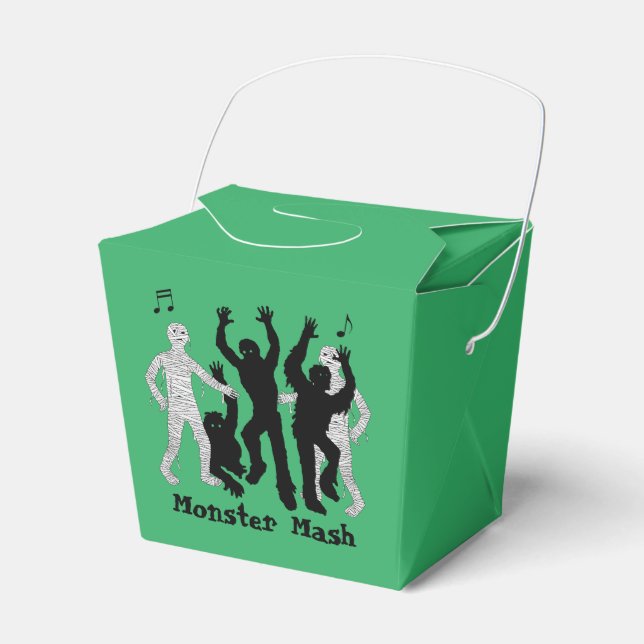 Halloween Monster Mash Dance Party Favour Box (Front Side)