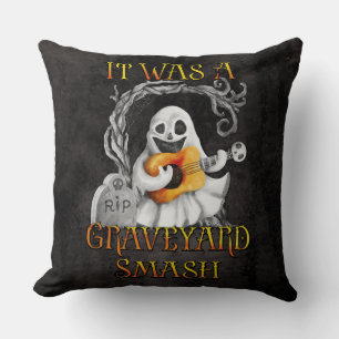 Halloween Monster Mash Ghost Graveyard Smash Cushion