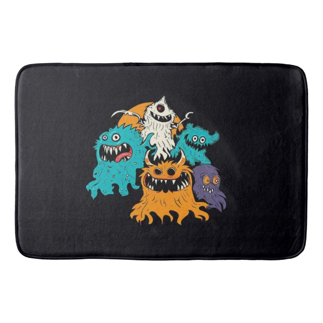Halloween/Monster/October/Fall  Bath Mat (Front)