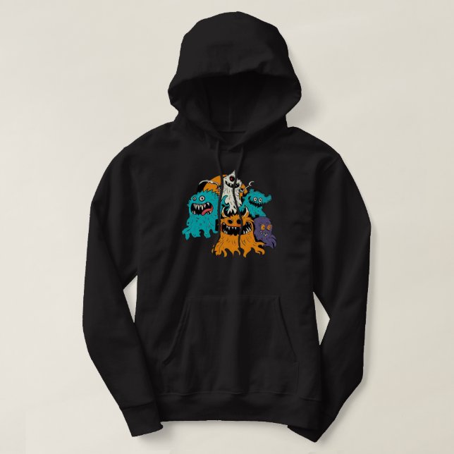 Halloween/Monster/October/Fall  Hoodie (Design Front)