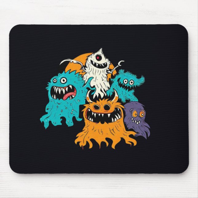 Halloween/Monster/October/Fall  Mouse Pad (Front)