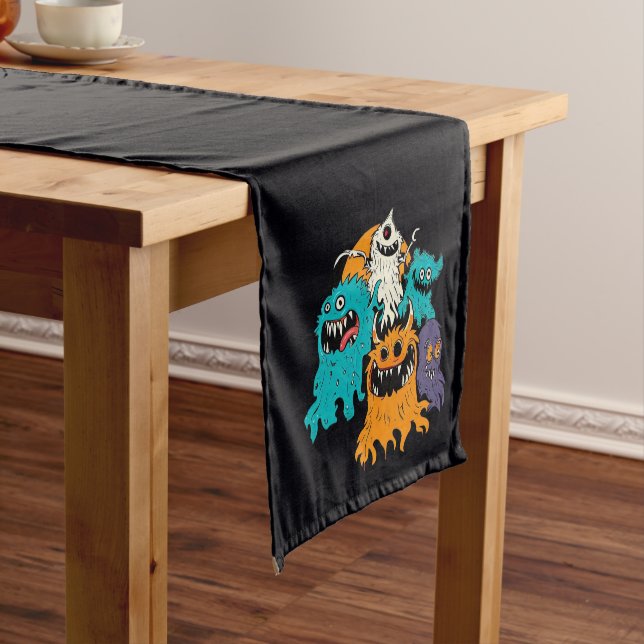 Halloween/Monster/October/Fall  Short Table Runner (In Situ)