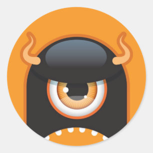 Halloween monster sticker