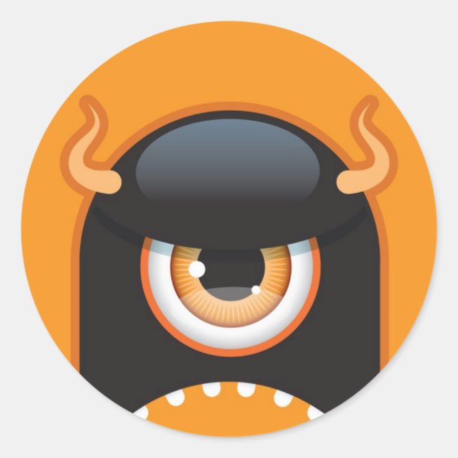 Halloween monster sticker (Front)