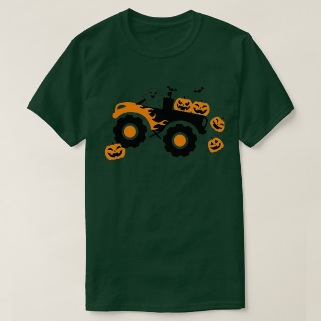 Halloween Monster Truck 1 T-Shirt (Design Front)