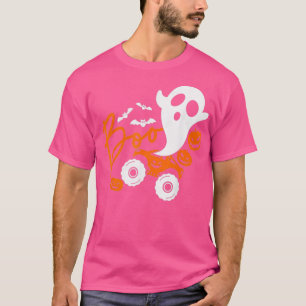 Halloween Monster Truck Ghost Pumpkin T-Shirt
