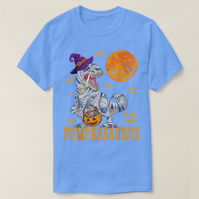 Halloween Monster Truck Mummy Dinosaur Pumpkin Tod T-Shirt (Design Front)