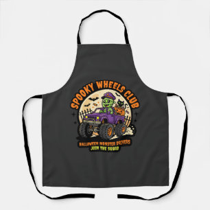 Halloween Monster Truck Night Apron
