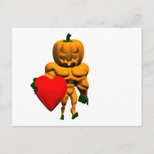 Halloween Monster With A Heart Postcard