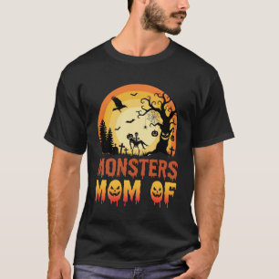Halloween Monsters Mum of Skeleton Family T-Shirt