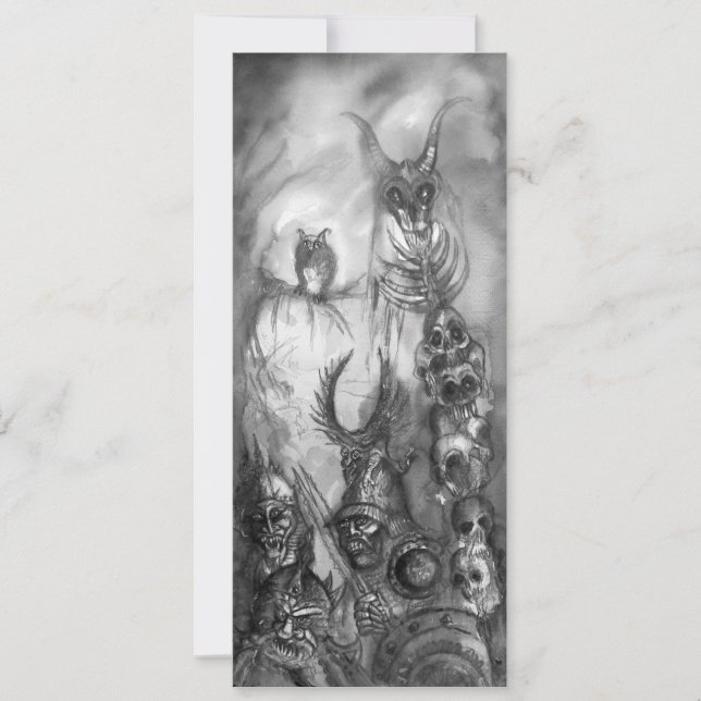 HALLOWEEN MONSTERS / ORK WAR Fantasy Card (Front)