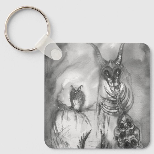 HALLOWEEN MONSTERS / ORK WAR Fantasy Key Ring (Front)
