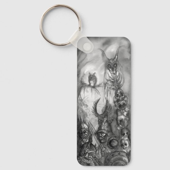 HALLOWEEN MONSTERS / ORK WAR Fantasy Key Ring (Front)